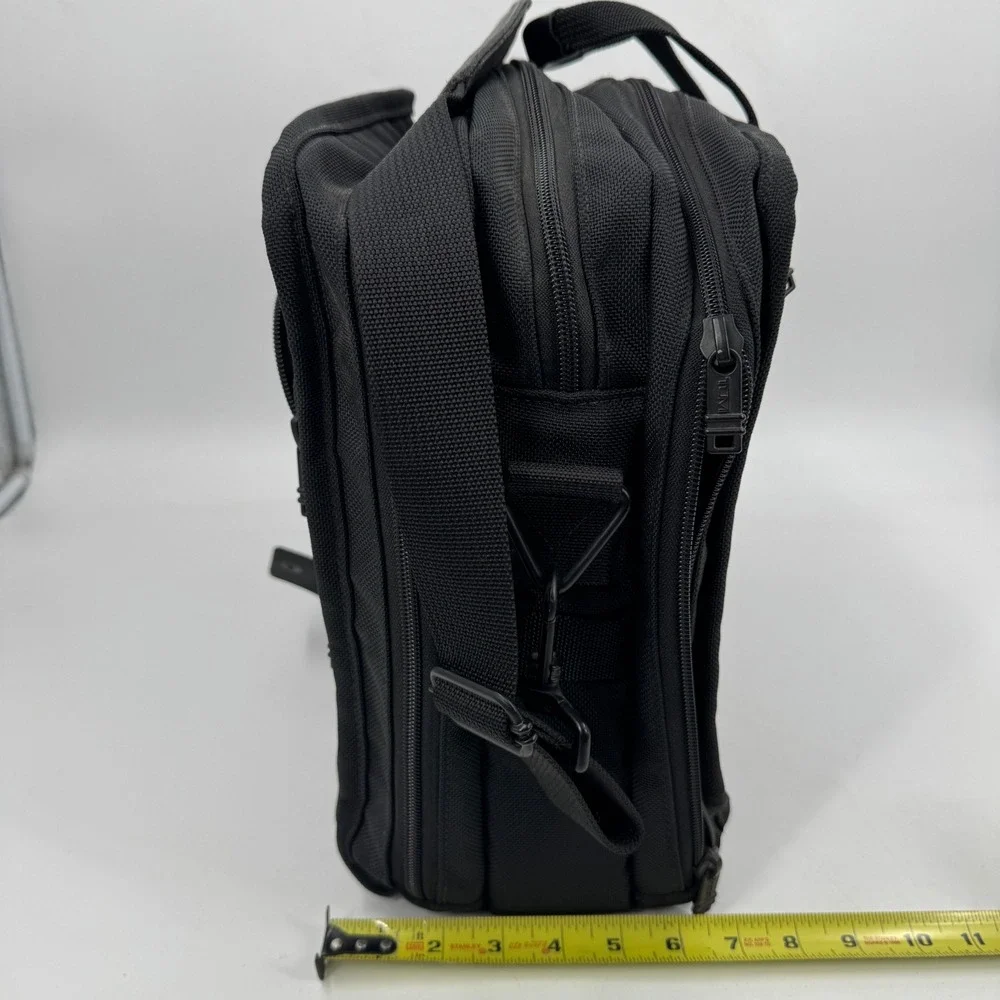 Tumi Briefcase Laptop Bag Mens Large Black Ballistic Nylon Made in USA Executive